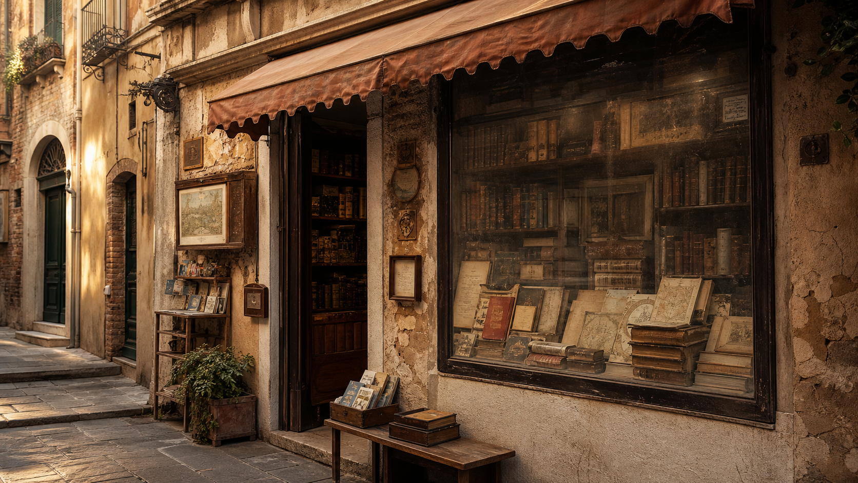 Italian old bookshop